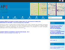 Tablet Screenshot of apescritores.pt